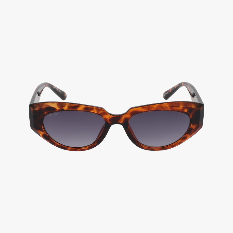 Lunettes de soleil femme PRIMA écaille - Vue de face