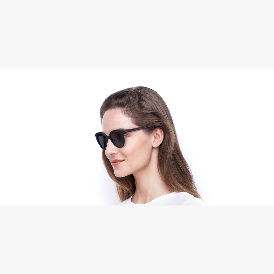 Lunettes de soleil femme SUZANNE violet - Vue de 3/4