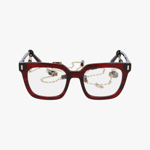 Lunettes de vue femme CARACTÈRES REVEUSE rouge marbré