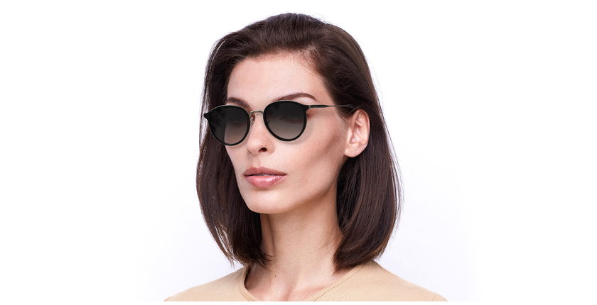 LUNETTES DE SOLEIL AVILES écaille/doré - vue de 3/4