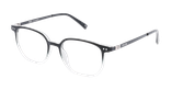 Lunettes de vue homme DARIUS noir - barre métallique/cristal - Vue de face