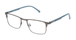 Lunettes de vue homme HENDRICK gun/gris - Vue de face