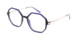 Lunettes de vue femme DIANE violet - Vue de face