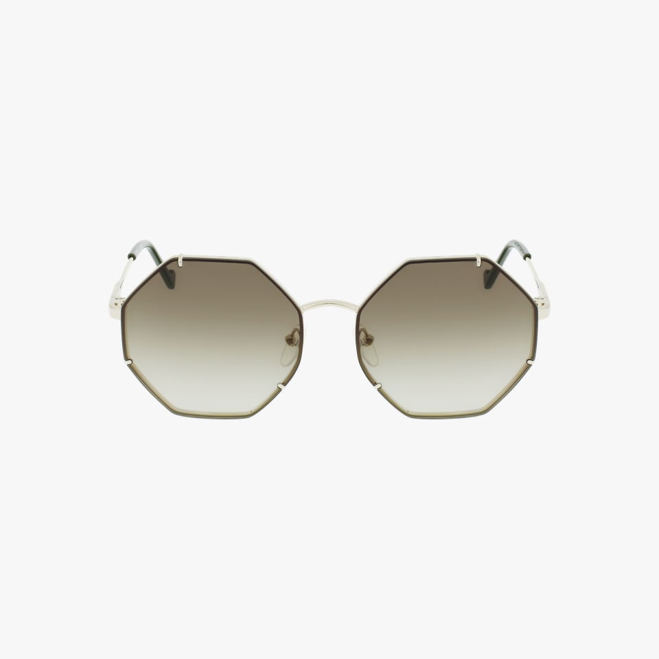 Lunettes de soleil femme LJ122S dorée - Vue de face