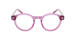 Lunettes de vue femme CARACTÈRES DISCRÈTE rose - Vue de face