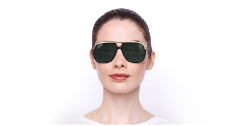 LUNETTES DE SOLEIL GG0200S doré - Vue de face