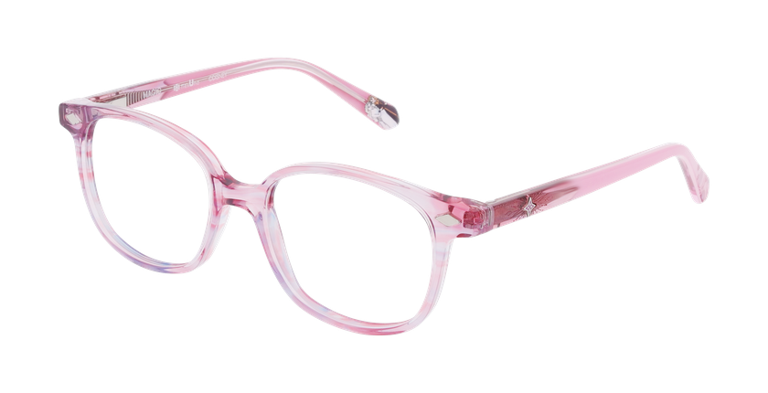 Lunettes de vue enfant FROZEN 4 rose - Vue de face