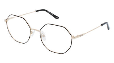 Lunettes de vue femme ALANIS noir/dorée