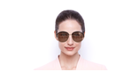 LUNETTES DE SOLEIL femme DIORNEWVOLUTE rouge - Vue de face