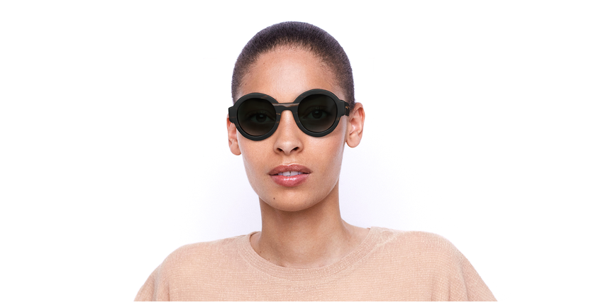 LUNETTES DE SOLEIL femme LAURA 6454 marron - Vue de face