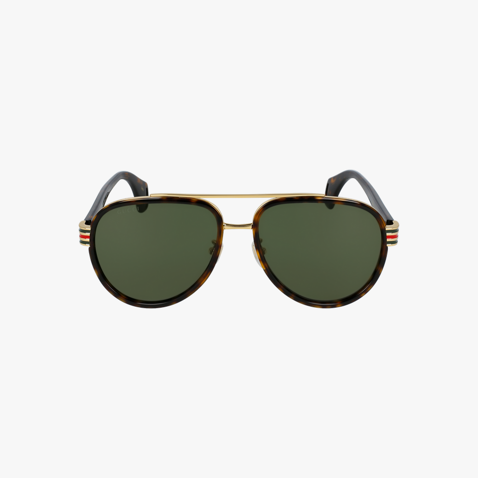 Lunettes de soleil homme GG0447S écaille - Vue de face