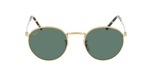 LUNETTES DE SOLEIL NEW ROUND doréVue de face