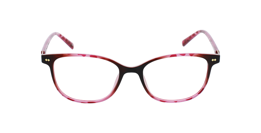 Lunettes de vue femme JOSEPHINE écaille/rose - Vue de face