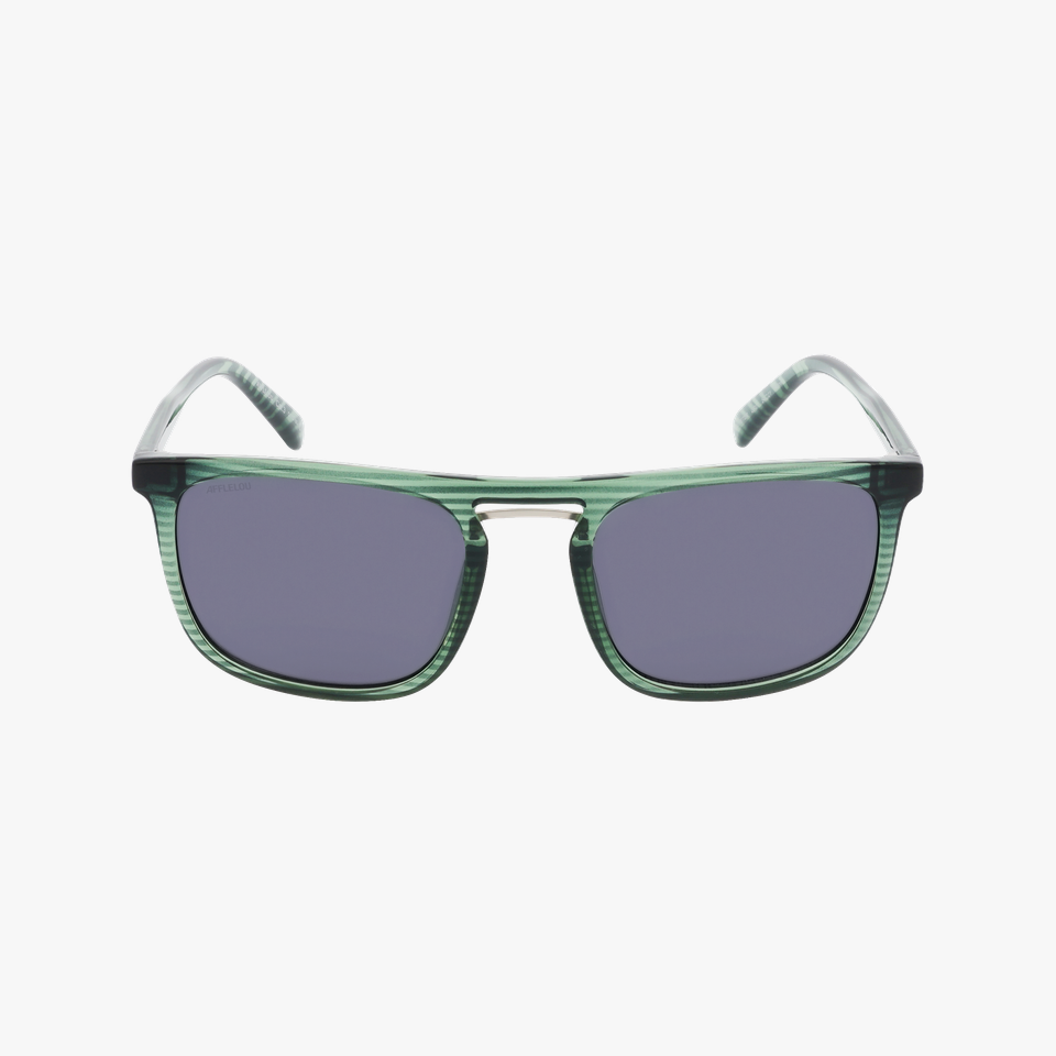 Lunettes de soleil homme PETER vert - Vue de face