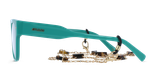 Lunettes de vue femme CARACTÈRES AUDACIEUSE vert - Vue de face