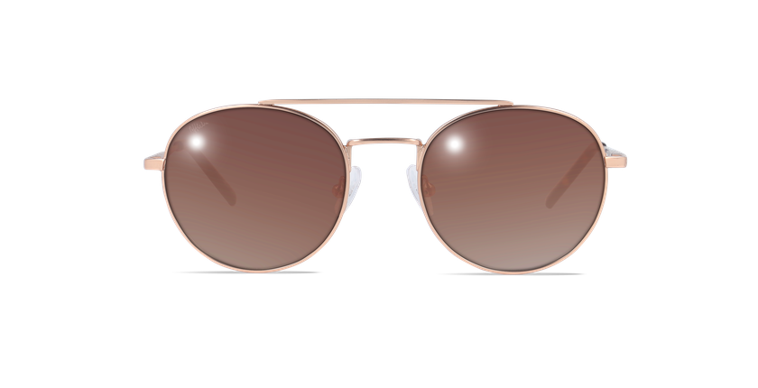 LUNETTES DE SOLEIL homme NOAM doré - Vue de face