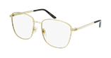 Lunettes de vue femme GG0804O dorée - Vue de 3/4