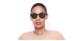 LUNETTES DE SOLEIL femme TIARE PLZ écaille - Vue de face