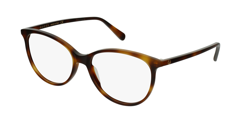 LUNETTES DE VUE femme GG0550O écaille - vue de 3/4