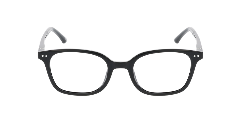 Lunettes de vue enfant LORIS noir/orange - Vue de face