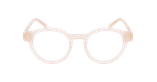 Lunettes de vue femme CARACTÈRES DISCRÈTE marron - Vue de face