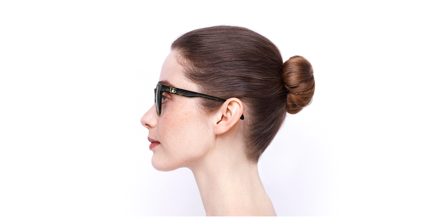 LUNETTES DE VUE femme DG3353 écaille - Vue de côté