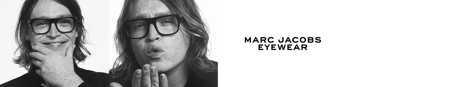 Un homme portant des lunettes de vue Marc Jacobs