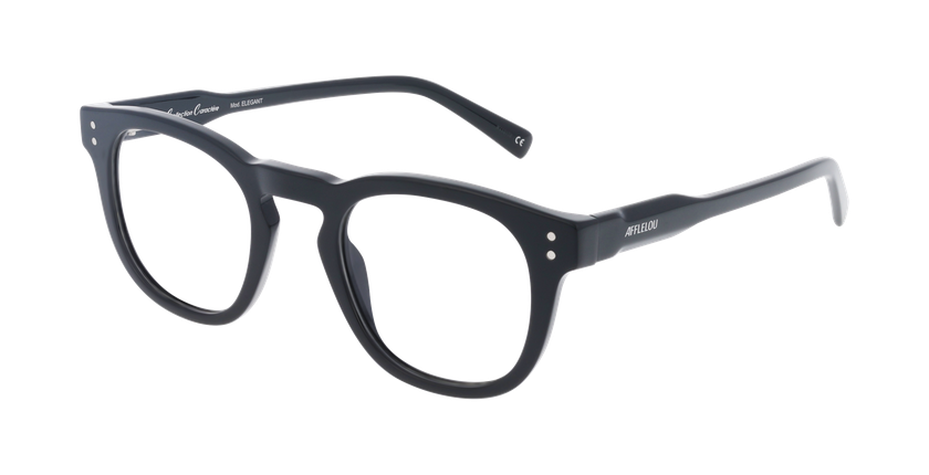 Lunettes de vue homme CARACTÈRES ELEGANT noir - Vue de face
