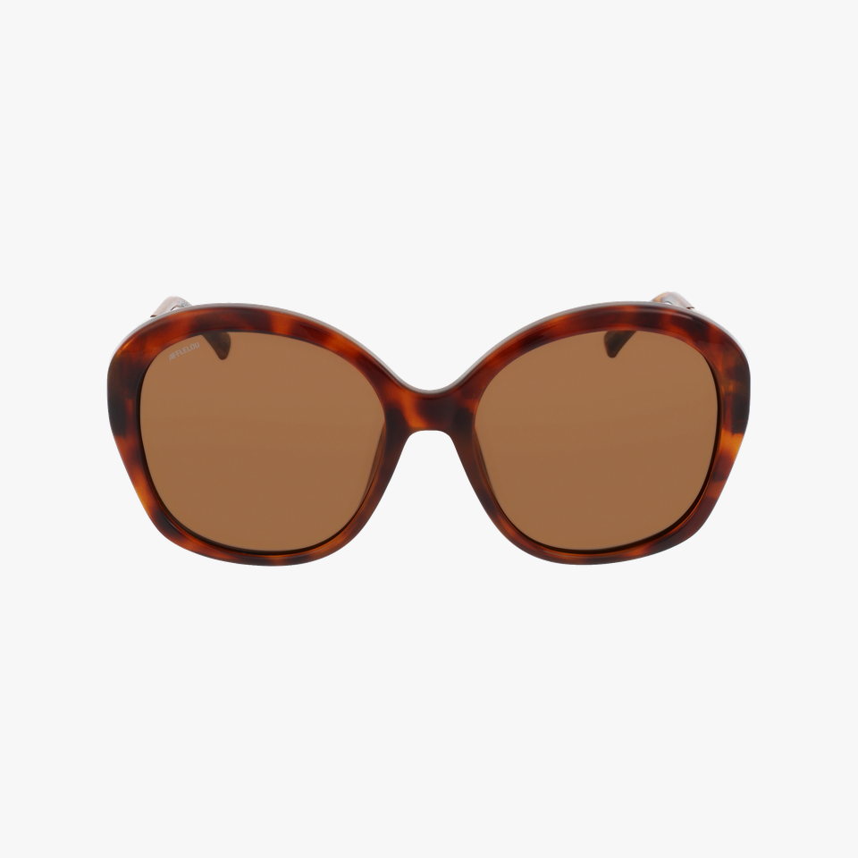 Lunettes de soleil femme NEIVA écaille/dorée - Vue de face