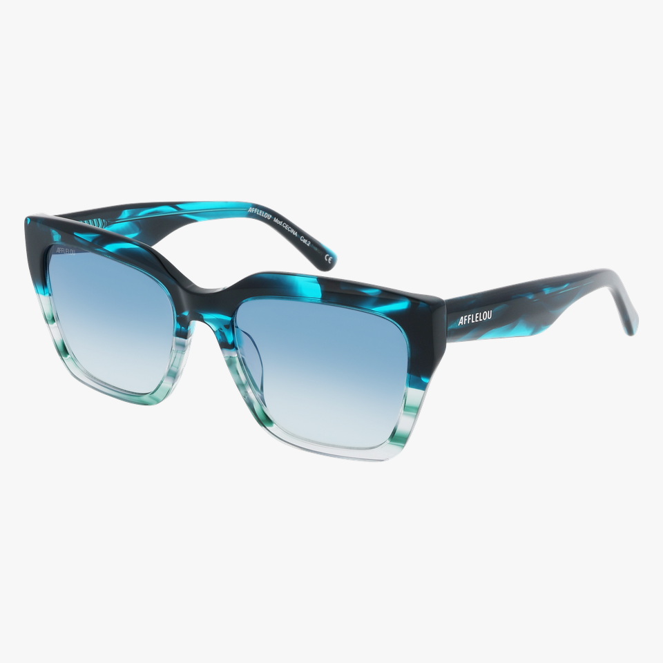 Lunettes de soleil femme CECINA bleu - Vue de face