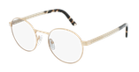 Lunettes de vue femme 0PR 52XV dorée/rose - Vue de 3/4