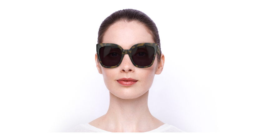 LUNETTES DE SOLEIL femme LO717S écaille - Vue de face
