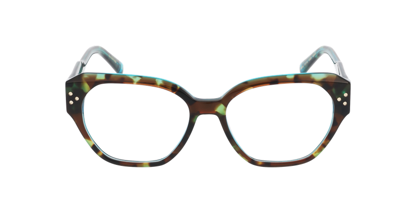 Lunettes de vue femme CARACTÈRES RAFFINÉE écaille - Vue de face