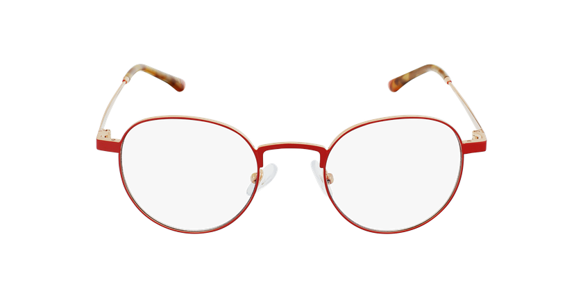 LUNETTES DE VUE MAGIC 70 rouge/doré - Vue de face