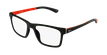 LUNETTES DE VUE enfant MAGIC 64 noir/orange - vue de 3/4
