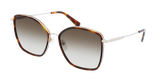 LUNETTES DE SOLEIL femme LO685S doré - Vue de face