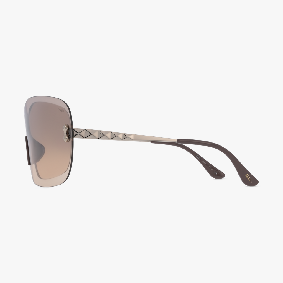Lunettes de soleil femme AMBRA marron - Vue de face