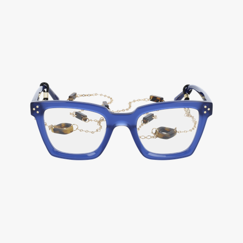 Lunettes de vue femme CARACTÈRES MYSTERIEUSE bleu/violet