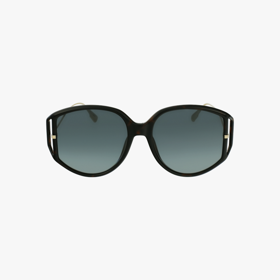 Lunettes de soleil femme DIORDIRECTION2 écaille - Vue de face