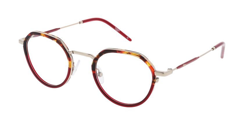 Lunettes de vue homme MAGIC226 écaille/rouge - Vue de face