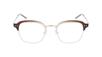 Lunettes de vue femme MAGIC 200 marron/dorée - Vue de face