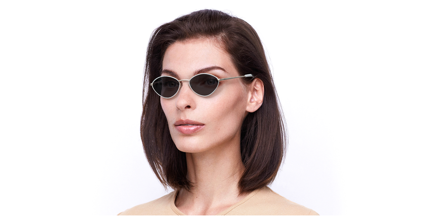 LUNETTES DE SOLEIL femme MARIGOLD blanc - Vue de face