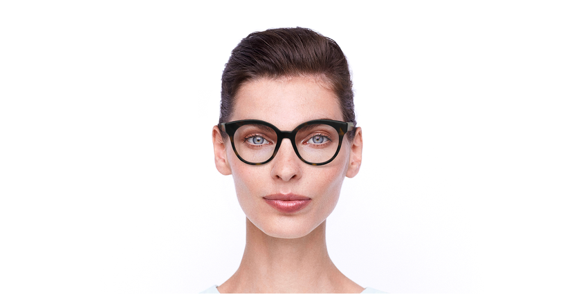 Lunettes de vue femme JACQUELINE écaille - Vue de face
