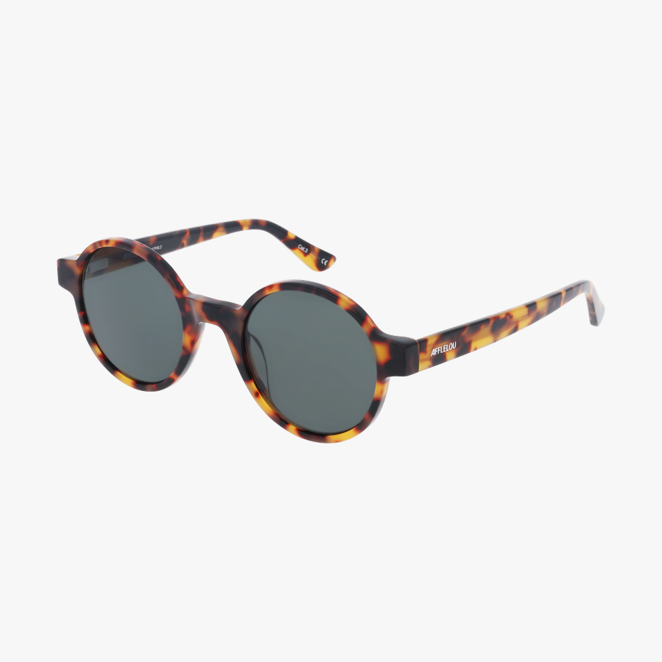 Lunettes de soleil PHILO écaille - Vue de face