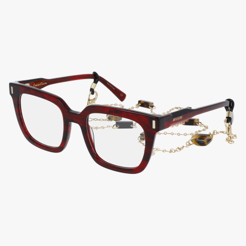 Lunettes de vue femme CARACTÈRES REVEUSE rouge marbré