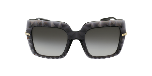 LUNETTES DE SOLEIL femme 0DG6111 gris/doré Vue de face