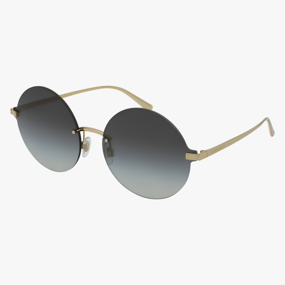 Lunettes de soleil femme DG2228 noir/dorée - Vue de face