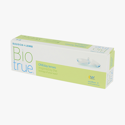 Lentilles de contact BioTrue 1 Day 30L - Vue de face