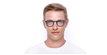 LUNETTES DE VUE BLUE BLOCK 1 MIXTE bleu - Vue de face