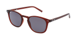Lunettes de vue FORTY solaire Bordeaux +2.50 rouge - Vue de 3/4